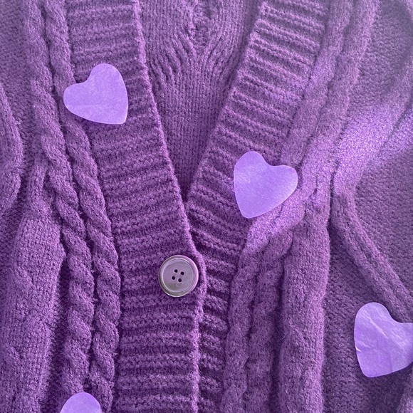 Taylor Swift Speak Now Cardigan XS Extra Small Purple - Picture 4 of 7